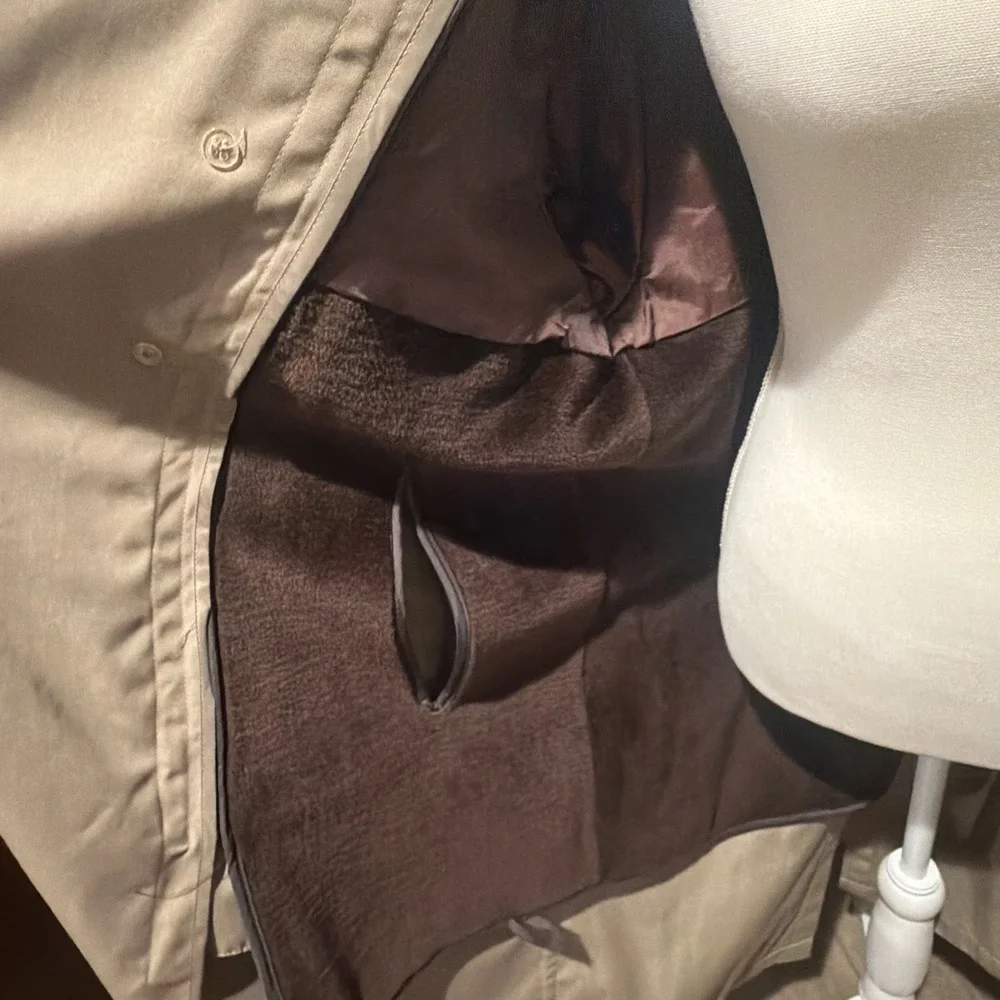 Vtg Sears The Men's Store Weather Rain Trench Dress Coat Jacket Size 40 R NWOT
